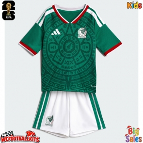 Mexico Replica Home Stadium Kit for Kids World Cup 2026 Short Sleeve (+ pants)